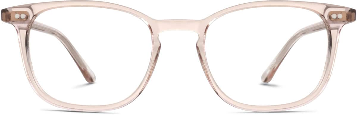 Front view of Square Glasses 4437419 in Tawny