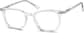 Angle view of Square Glasses 4437423 in Clear thumbnail