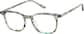 Angle view of Square Glasses 4437424 in Green thumbnail