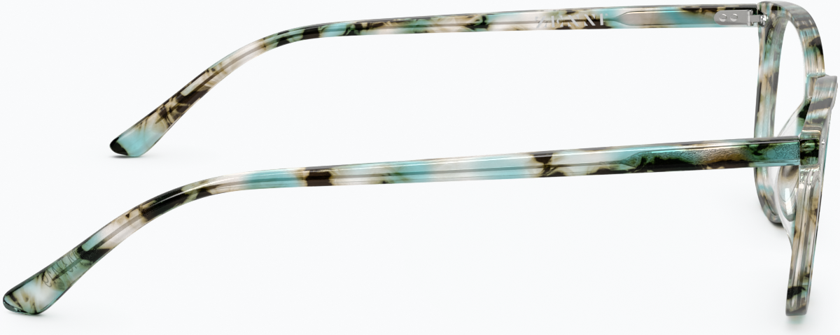 Side view of Square Glasses 4437424 in Green thumbnail