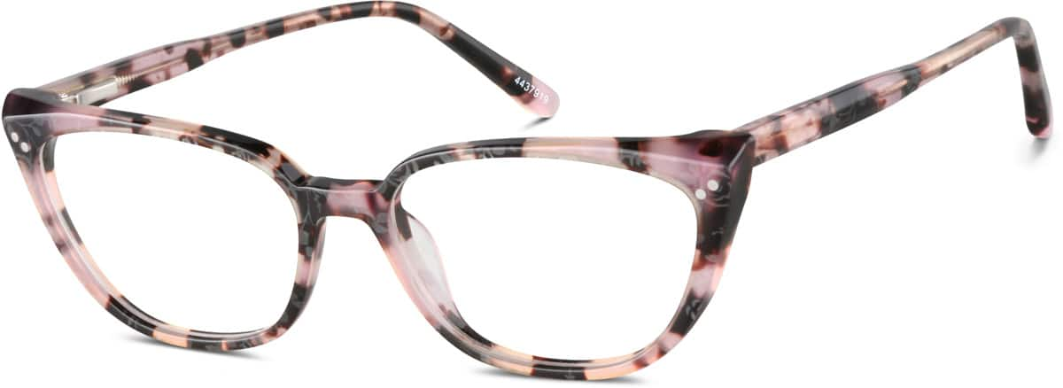 Angle view of Cat-Eye Glasses 4437919 in Pink