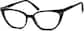 Angle view of Cat-Eye Glasses 4437921 in Black thumbnail