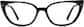 Front view of Cat-Eye Glasses 4437921 in Black thumbnail