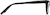 Side view of Cat-Eye Glasses 4437921 in Black thumbnail