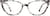 Front view of Cat-Eye Glasses 4437939 in Ivory Tort thumbnail