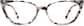 Front view of Cat-Eye Glasses 4437939 in Ivory Tort thumbnail