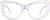 Front view of Cat-Eye Glasses 4438123 in Opal thumbnail