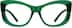 Cat-Eye Glasses 4438124 in Green