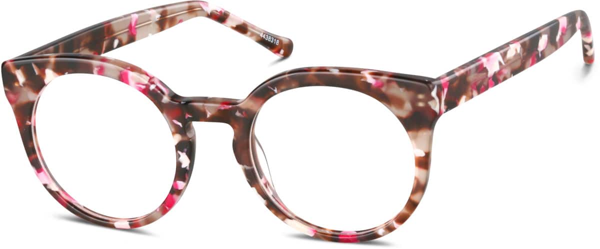 Blue Tortoiseshell Round Glasses 4438339 Zenni Optical Canada