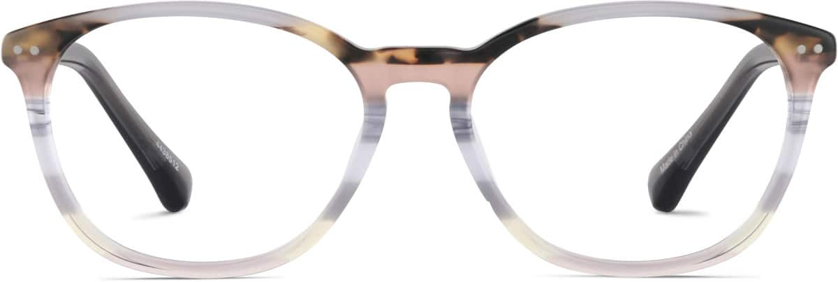 Front view of Square Glasses 4438512 in Desert