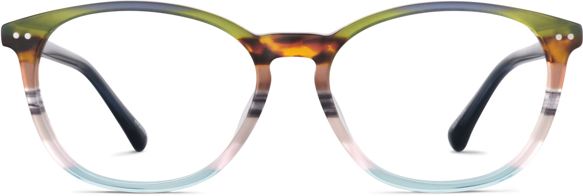 Forest Oval Glasses