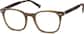 Angle view of Square Glasses 4438615 in Brown thumbnail