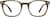 Front view of Square Glasses 4438615 in Brown thumbnail