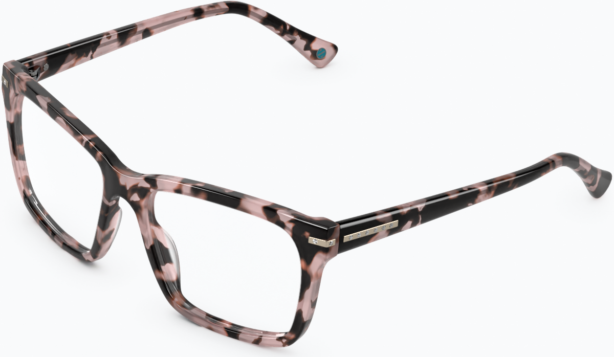 Angle view of Square Glasses 4438719 in Pink Tortoiseshell thumbnail