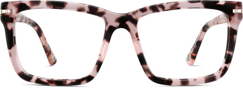 Pink Tortoiseshell Square Glasses