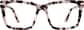 Front view of Square Glasses 4438719 in Pink Tortoiseshell thumbnail