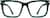Front view of Square Glasses 4438724 in Evergreen thumbnail