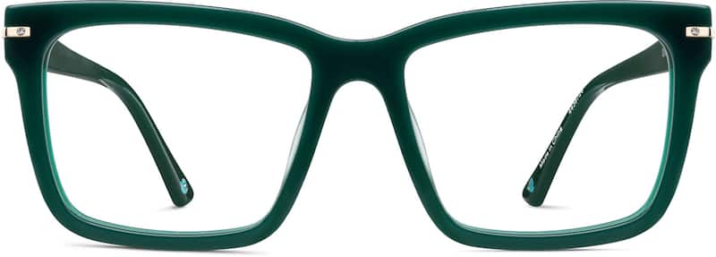 Evergreen Square Glasses
