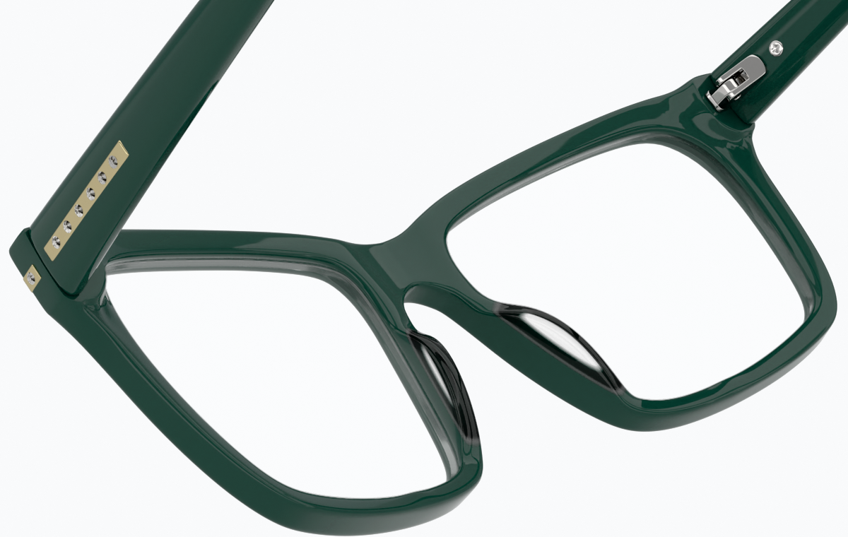 See-through view of Square Glasses 4438724 in Evergreen thumbnail