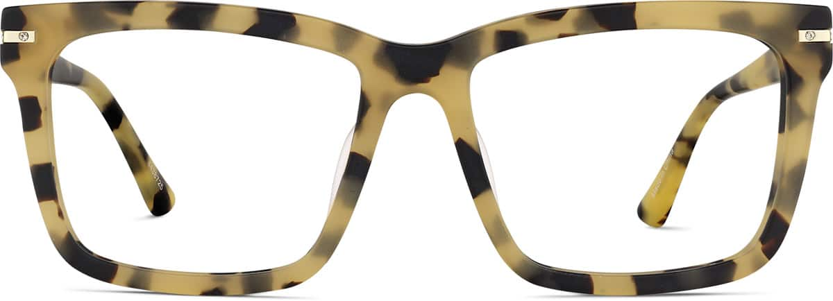 Front view of Square Glasses 4438725 in Ivory Tortoiseshell