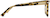 Side view of Square Glasses 4438725 in Ivory Tortoiseshell thumbnail