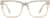 Front view of Square Glasses 4438733 in Cream thumbnail