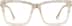 Square Glasses 4438733 in Cream