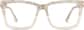 Front view of Square Glasses 4438733 in Cream thumbnail