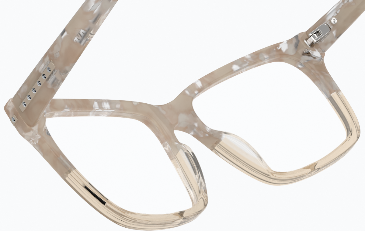 See-through view of Square Glasses 4438733 in Cream thumbnail