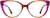 Front view of Cat-Eye Glasses 4438817 in Sunset thumbnail