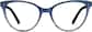 Front view of Cat-Eye Glasses 4438916 in Sapphire thumbnail