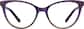 Front view of Cat-Eye Glasses 4438917 in Amethyst thumbnail
