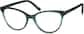 Angle view of Cat-Eye Glasses 4438924 in Emerald thumbnail