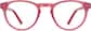 Front view of Kids' Round Glasses 4439219 in Pink thumbnail