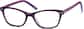 Angle view of Kids' Rectangle Glasses 4439317 in Eggplant thumbnail