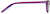 Side view of Kids' Rectangle Glasses 4439317 in Eggplant thumbnail