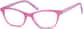 Angle view of Kids' Rectangle Glasses 4439319 in Pink thumbnail