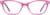 Front view of Kids' Rectangle Glasses 4439319 in Pink thumbnail