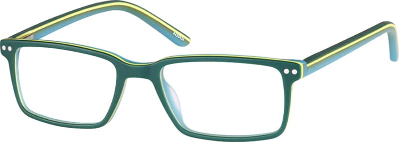 Black Kids' Rectangle Glasses #4439421 | Zenni Optical