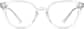Front view of Round Glasses 4440123 in Clear thumbnail