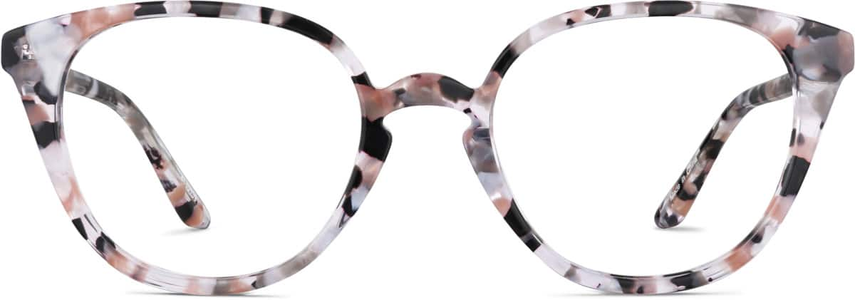 Front view of Round Glasses 4440139 in Pink Multi