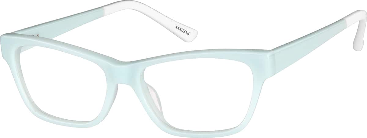 Angle view of Spark Kids' Cat-Eye Glasses 4440216 in Sky