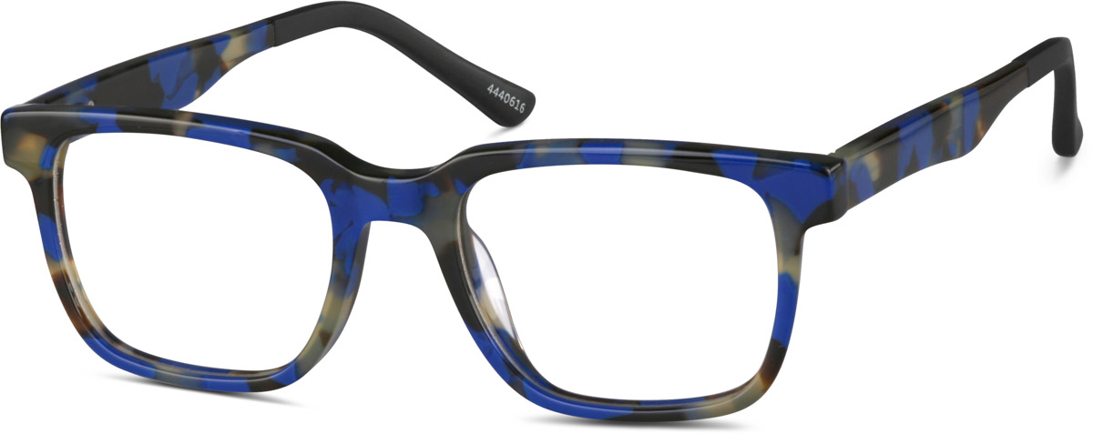 Blue Tortoiseshell Dare Kids' Square Glasses #4440616