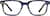 Front view of Dare Kids' Square Glasses 4440616 in Blue Tortoiseshell thumbnail