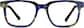 Front view of Dare Kids' Square Glasses 4440616 in Blue Tortoiseshell thumbnail