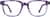 Front view of Dare Kids' Square Glasses 4440617 in Purple thumbnail