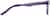 Side view of Dare Kids' Square Glasses 4440617 in Purple thumbnail