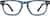 Front view of Create Kids' Square Glasses 4441116 in Ocean thumbnail