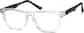 Angle view of Create Kids' Square Glasses 4441223 in Clear thumbnail