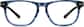 Front view of Create Kids' Square Glasses 4441316 in Ocean thumbnail
